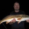Sarasota Fishing Charters | Redfish | www.FloridaInshoreGuide.com | Captain Brook Wallace | Bradenton, Florida | Matt caught this nice redfish on night fishing charter with Capt. Brook of Full Boat Charters